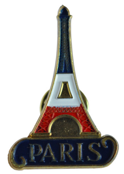 Un pin's très classique représentant la Tour Eiffel