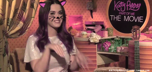 Katy Perry déguisée en chat