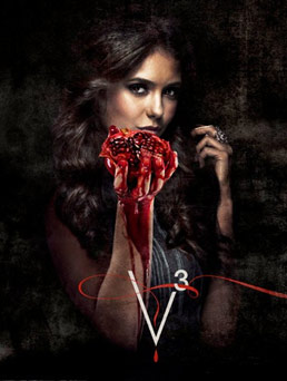 Elena boit du sang dans Vampire Diaries