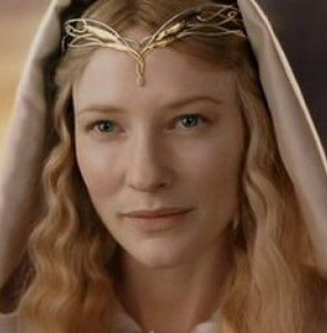 Galadriel dans Le Seigneur des Anneaux, jouée par Cate Blanchett