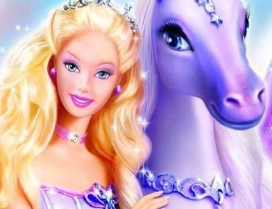 Barbie et son cheval violet