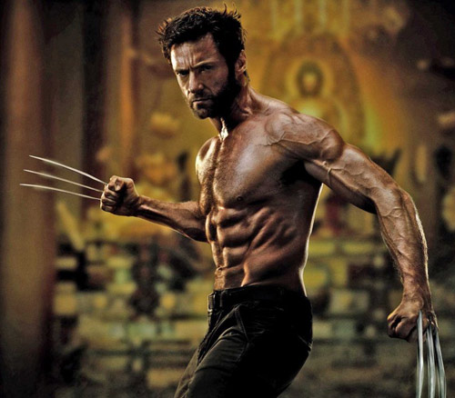 Hugh Jackman est sexy en Wolverine