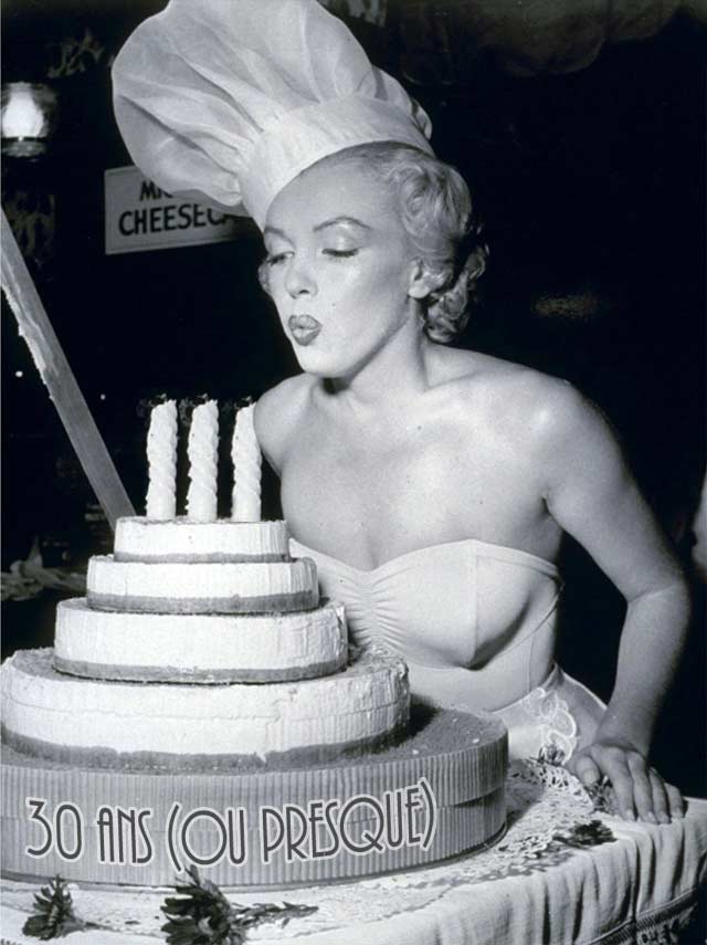 Marilyn en train de souffler mes bougies