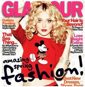 Pull Mickey en Une de Glamour