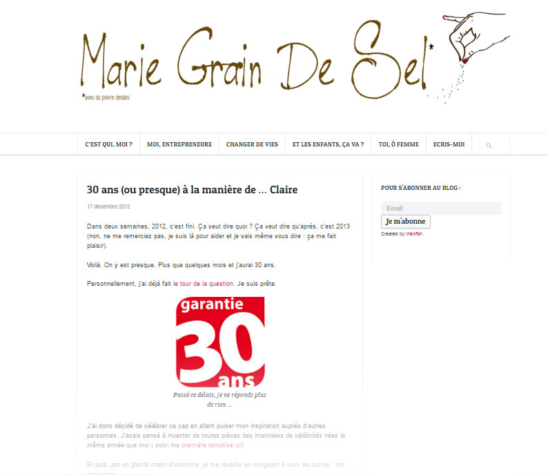 Chez Marie grain de sel