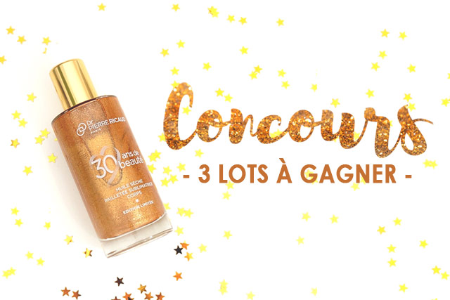 Concours blog beauté huile or Dr Pierre Ricaud à gagner