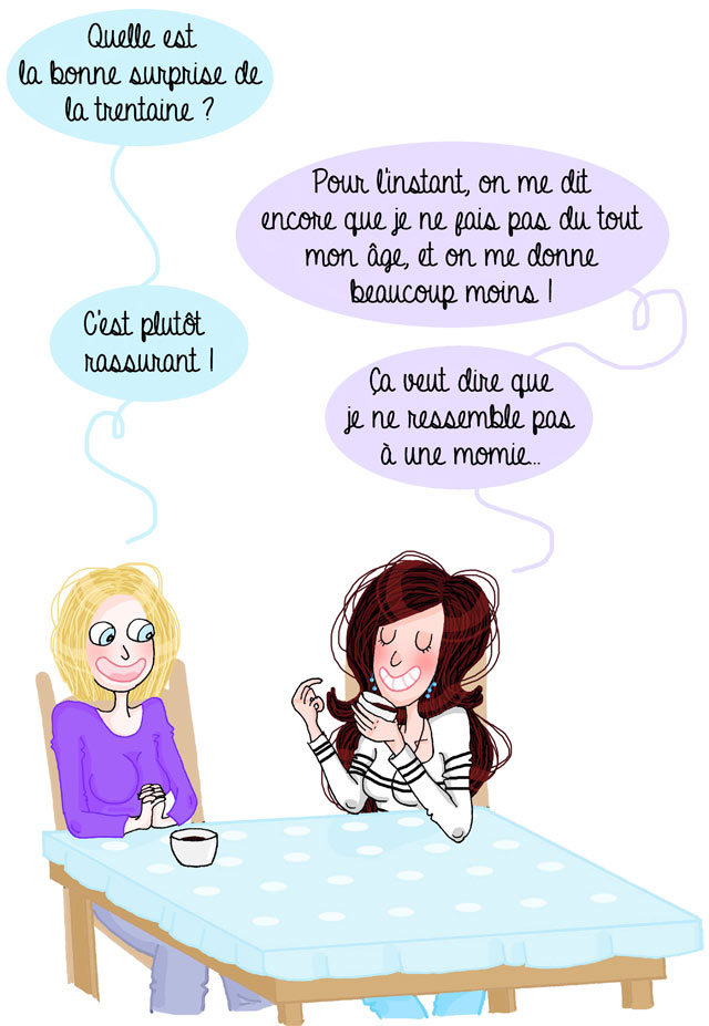 Interview en BD de La Belle bleue, blogueuse de 30 ans ou presque 