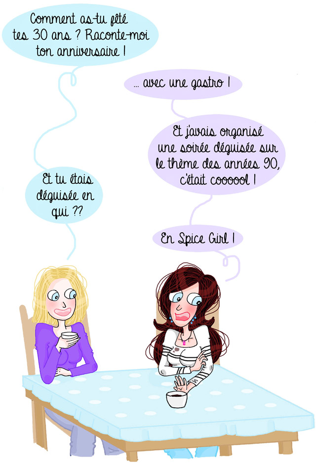 Interview en BD de La Belle bleue, blogueuse de 30 ans ou presque 