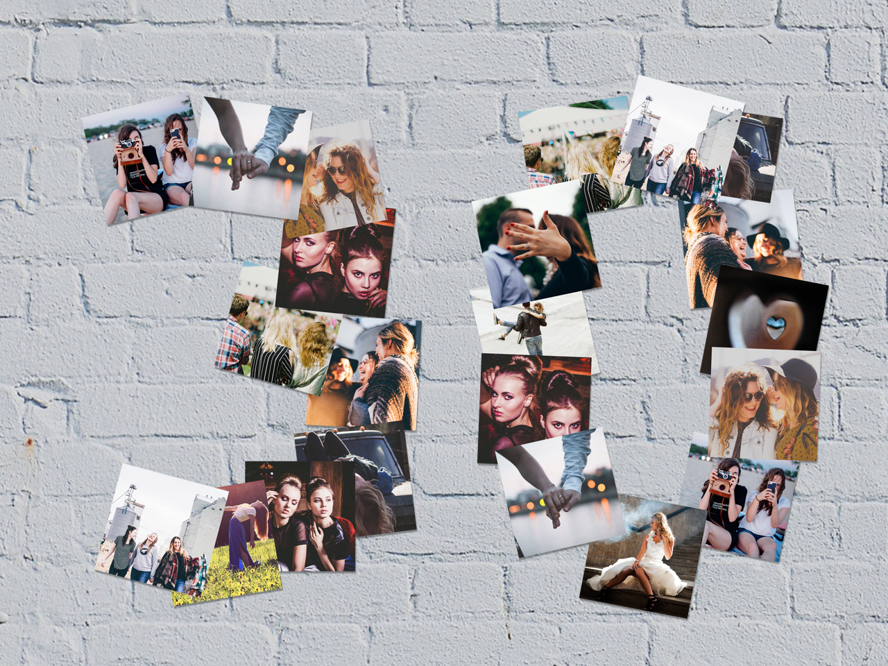 Idée de déco pour un anniversaire de 30 ans : un mur de photos