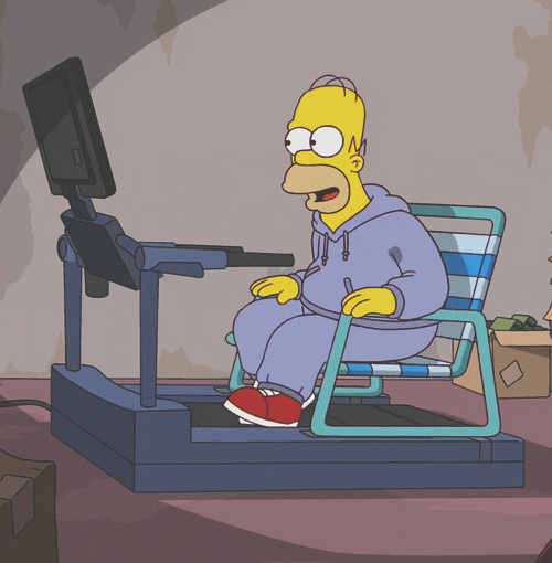 Homer se met au sport