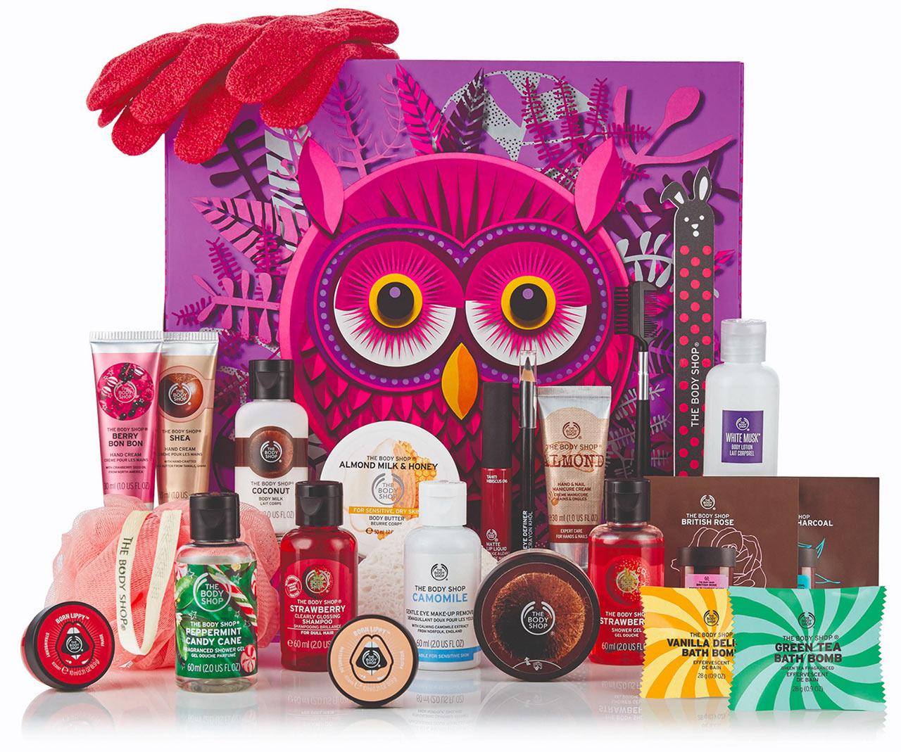 Calendrier de l'avent The Body shop découverte 2018 : un calendrier de l'avent beauté pour adultes rempli de petits cadeaux pour femme