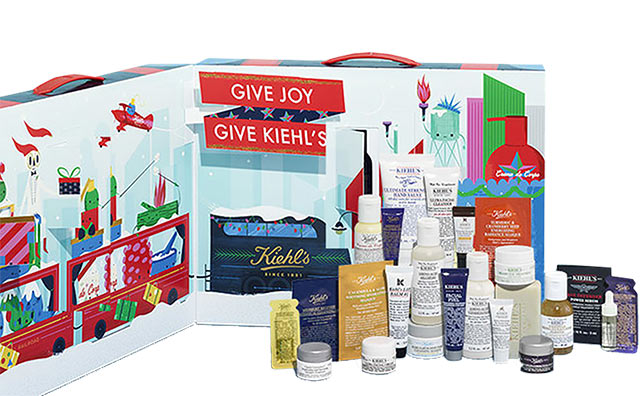 Calendrier de l'avent pour adulte 2018 Kiehl's, un calendrier plein de cadeaux beauté