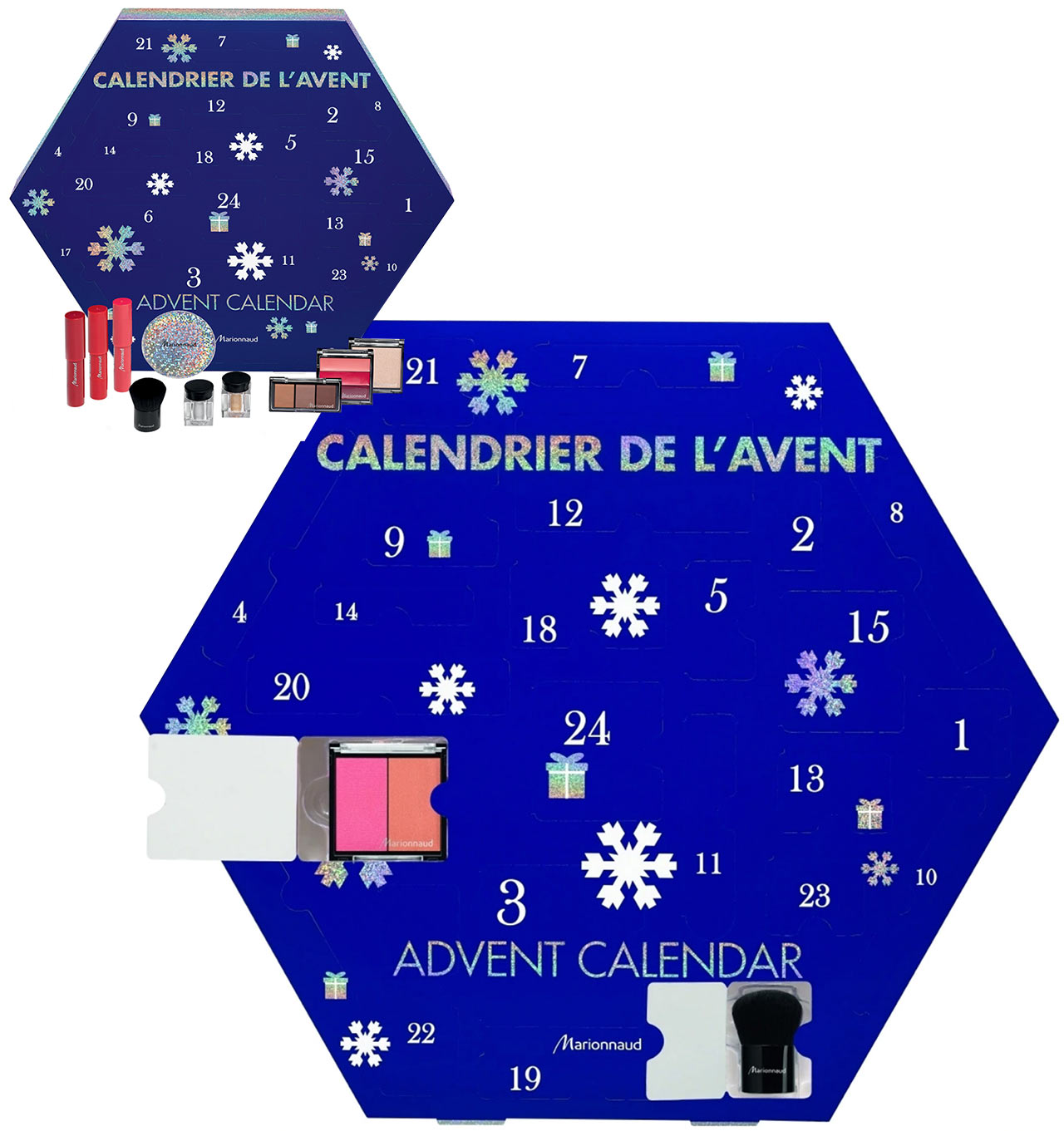 Calendrier de l'avent pour adulte Marionnaud 2018, un calendrier plein de cadeaux beauté