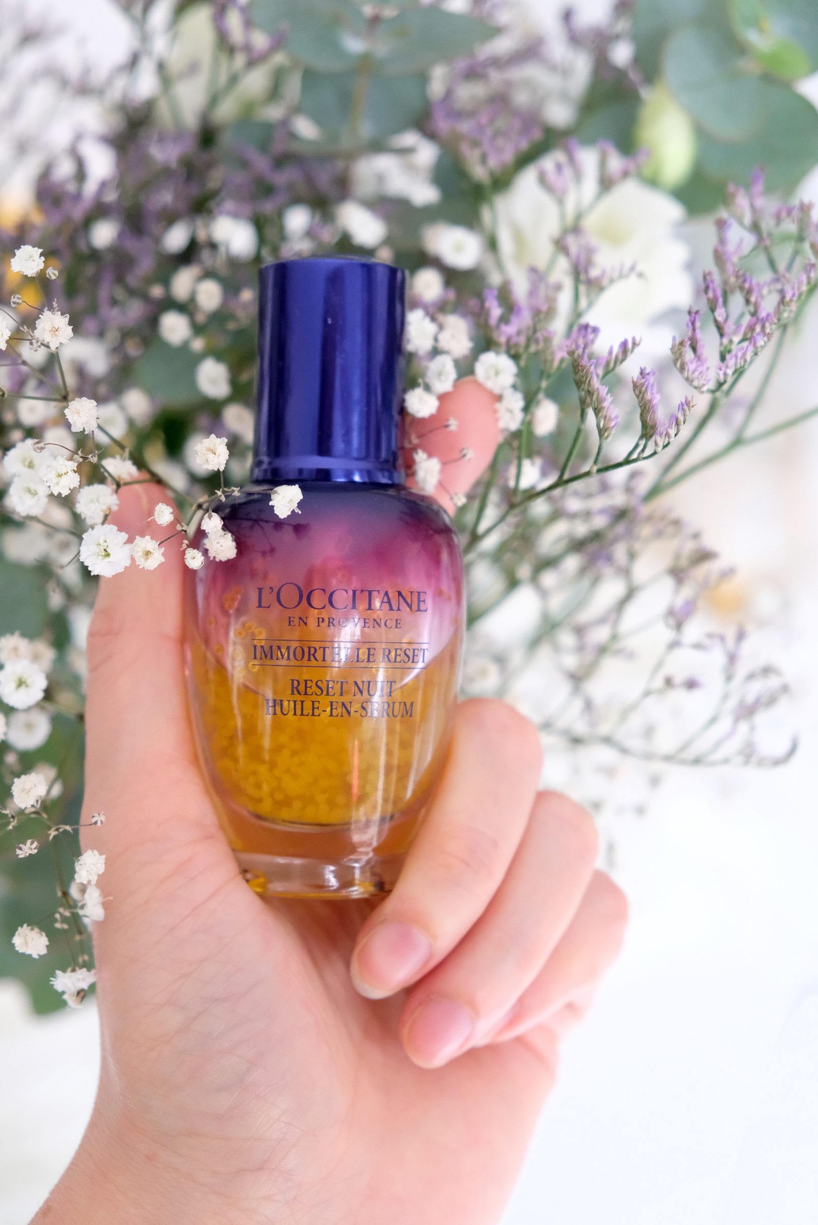 Immortelle reset nuit, huile-en-sérum, l'Occitane