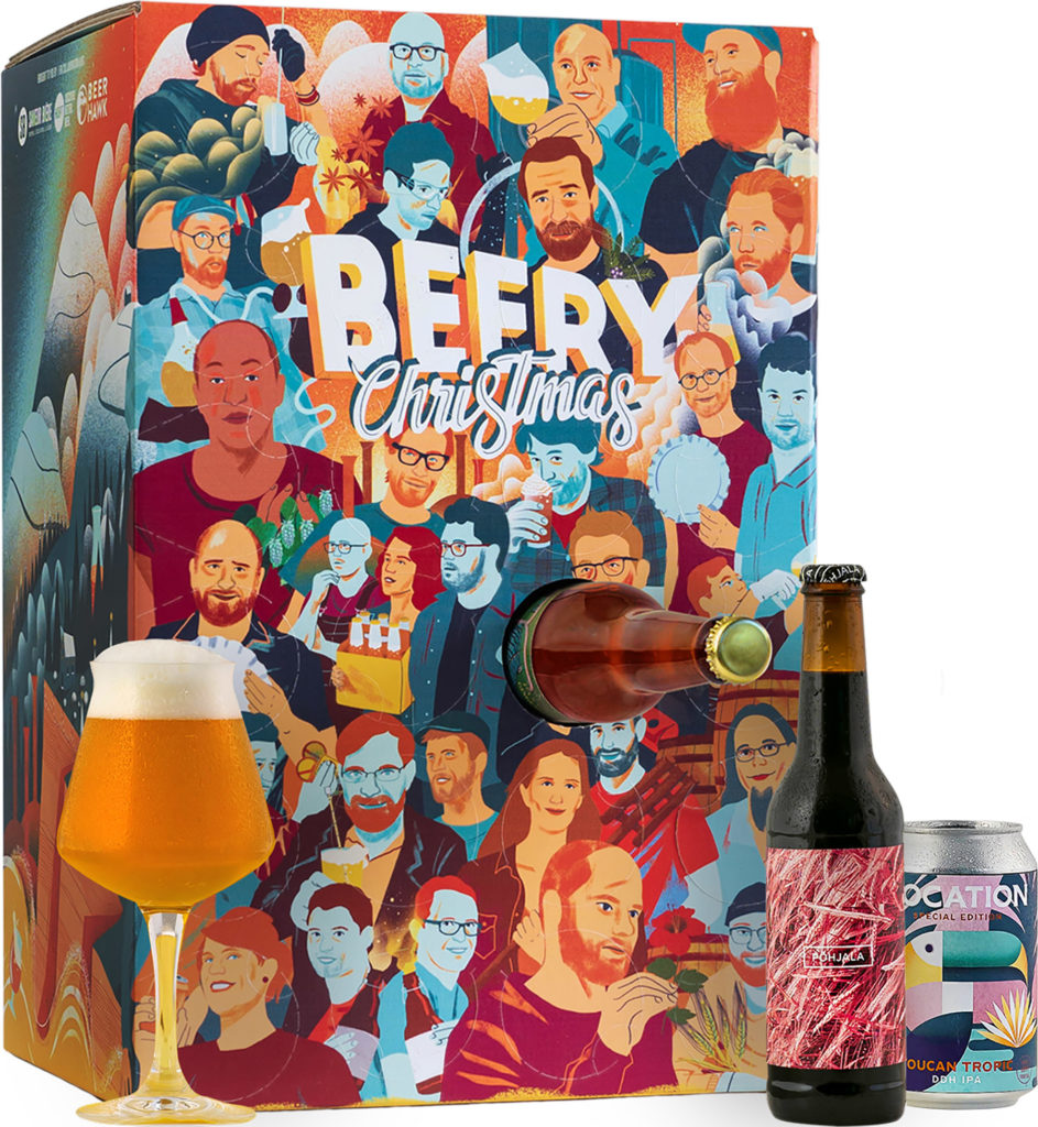 Calendrier de l'avent bière Beery christmas 2021 pour hommes et femmes adulte qui aiment boire de l'alcool