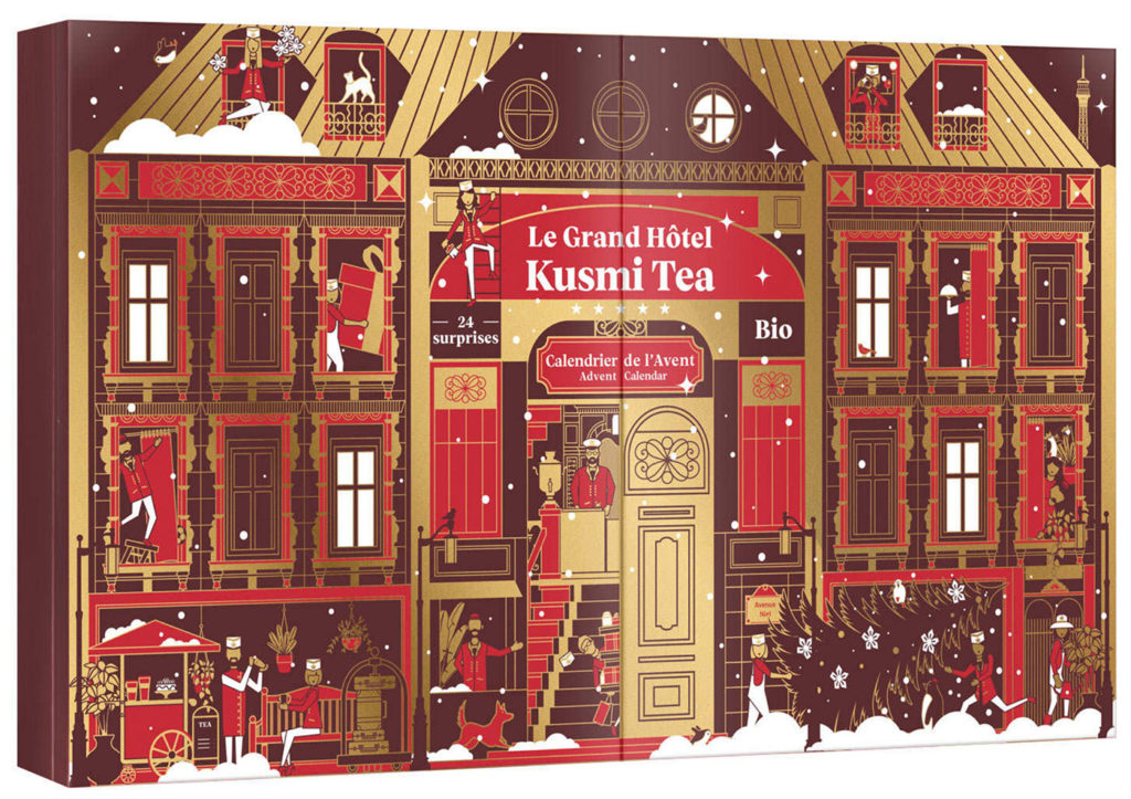 Calendrier de l'avent thé et infusions pour adultes Kusmi tea 2022